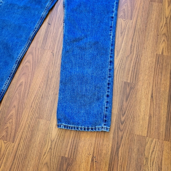 Levi's 516 Slim Fit Men's Blue Jeans W36 L30 Dark Wash Classic 100% Cotton Denim - Picture 6 of 12